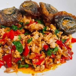 Century Egg And Basil Rice