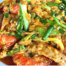 กุ้งผัดผงกะหรี่