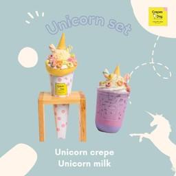 ยูนิคอร์นมิลค์ + ยูนิคอร์เครป
