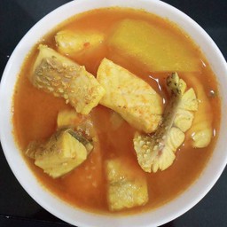 แกงส้มปลากระพง+มะละกอ