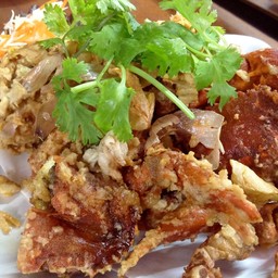 ปูนิ่มทอดกระเทียม