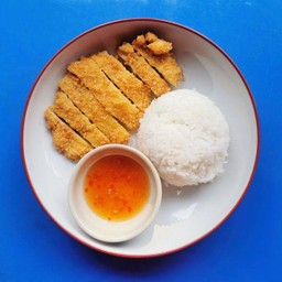 ข้าวหน้าไก่ทอด