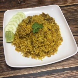 Prawn biryani (ข้าวบีรยานีกุ้ง)