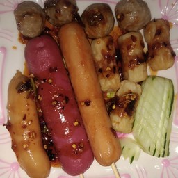 ลูกชิ้นทอด ลำลูกกา ไม่มี