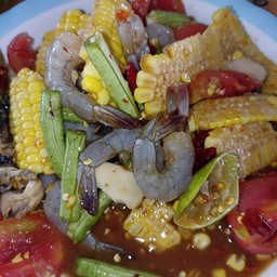 ตำข้าวโพดกุ้งสดน้ำปลาร้า