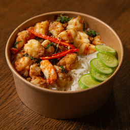 กระเพรากุ้งแว่นไข่เป็ดดาว LM