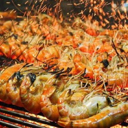 กุ้ง13-15เป็นๆเผา