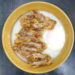 โจ๊กหมูทอด พิเศษ ไข่ลวก