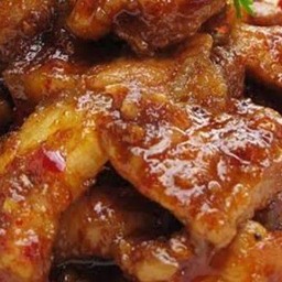 พริกเผา ขาหมูกับข้าว