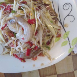ตำซั่วกุ้งสด ธรรมดา