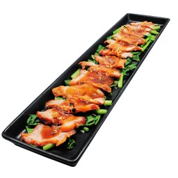 หมูแดงราดน้ำมันหอย