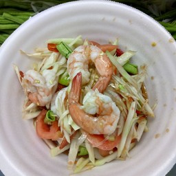 ตำปลาร้ากุ้งลวก