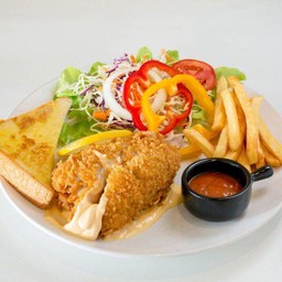 ไก่ม้วนแฮมชีส