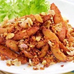 หมูทอดกระเทียม