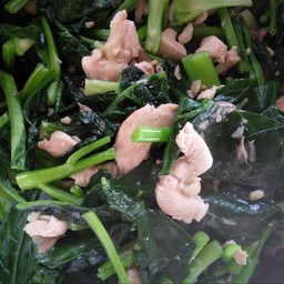 ผัดคะน้าหมู