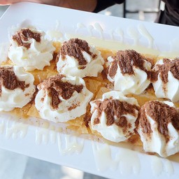 โรตีทิชชู่วิปครีมไมโล