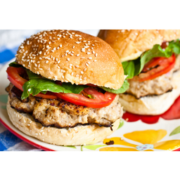 เบอเกอร์ไก่ หรือหมูนาบ