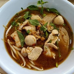 เกาเหลาหมู+ข้าวสวย+ชามะนาว