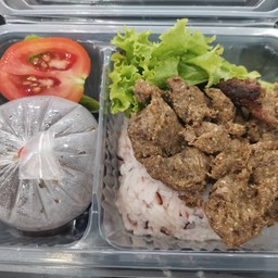 ข้าวหน้าเห็ดตุ๋น น้ำข้น