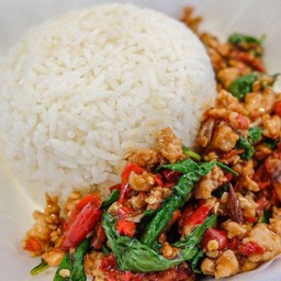 Basil Fried Rice With Pork