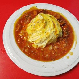 ข้าวไข่ข้นทอร์นาโด ซอสแดงลาวา