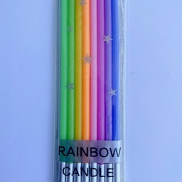 เทียนสายรุ้งแบบยาว