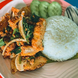 ข้าวยำไก่แซ่บ(พิเศษ)