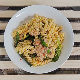 สปาเกตตีเส้นเกลียวขี้เมาหอยลาย