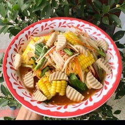 ตำไก่ยอข้าวโพด