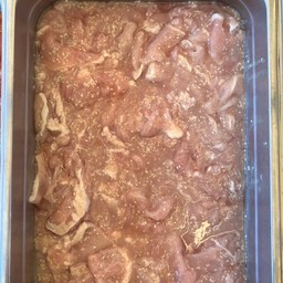 หมูหมักงา สูตรย่างเนย