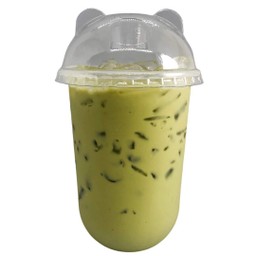 นมหมีชาเขียว