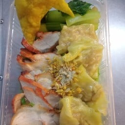บะหมี่+เกี้ยว+หมูแดง+แห้ง