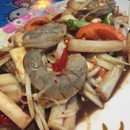 ตำไหลบัวกุ้งสด