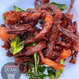 เนี้อแดดเดียวทอด
