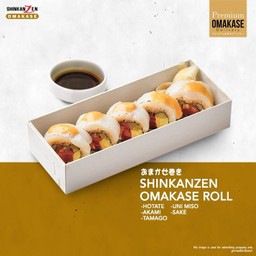 shinkanzen omakase roll (Hotate Roll)
