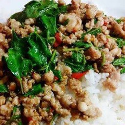 ข้าวกะเพราหมูสับ
