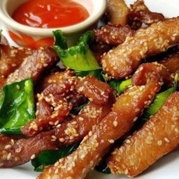 หมูแดดเดียวทอด