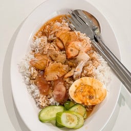 ข้าวหมูแดง ข้าวหมูกรอบ ศูนย์อาหารบางซื่อประตู4