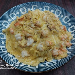 ข้าวหน้าไข่ข้นกุ้ง
