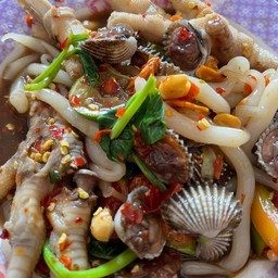 ตำด๊องแด๊งตีนไก่หอยแครง