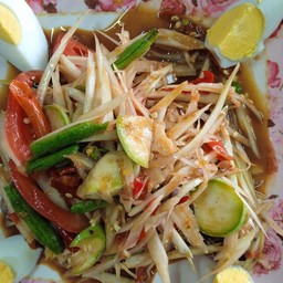 ตำปูปลาร้าไข่ต้ม