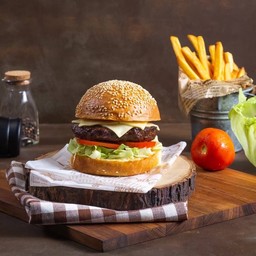 ชีสเบอร์เกอร์เนื้อวากิว