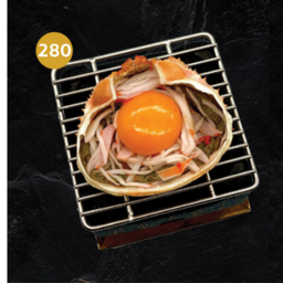 280.มันปูย่างเนื้อปูอัดท็อปไข่แดงญี่ปุ่น