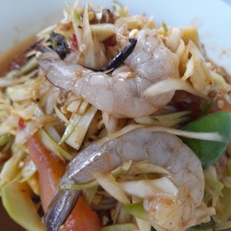 ตำกุ้งสด