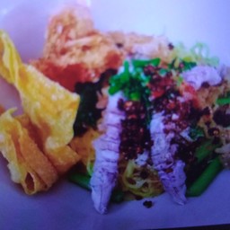 บะหมี่แห้งปู+กั้ง