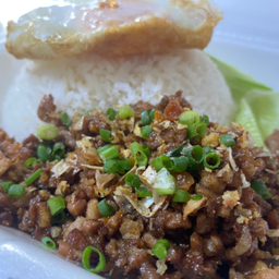 หมูสับ ทอดกระเทียม