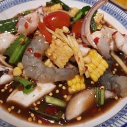 หมูลุยไฟ&ยำนัว