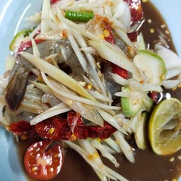 ส้มตำกุ้งสด