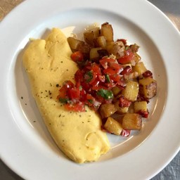 Cheddar cheese omelet 