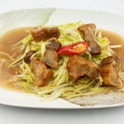 กุ่ยฉ่ายขาวผัดหมูกรอบ